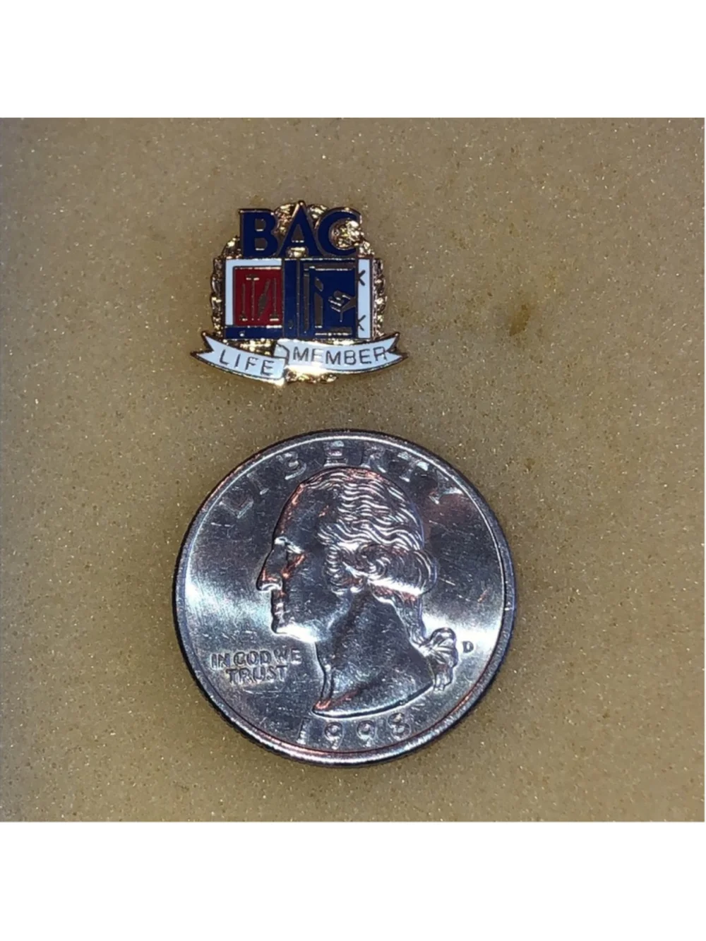 BAC International Union of Bricklayers and Allied Craftworkers Life Member Pin